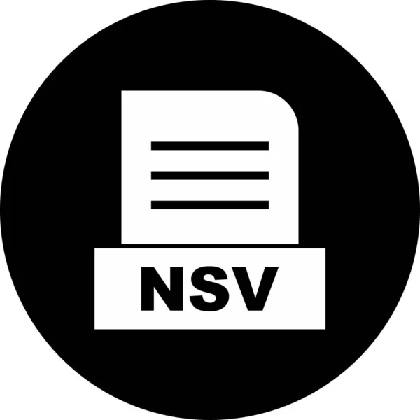 Archivo Nsv Aislado Sobre Fondo Abstracto — Foto de Stock