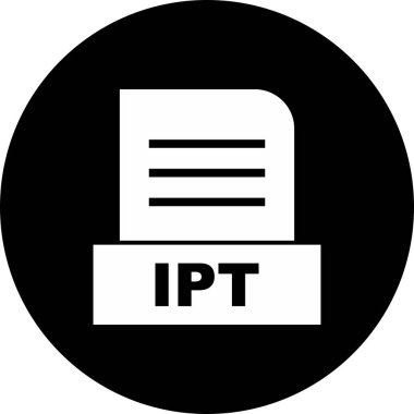 IPT dosyası soyut Arkaplanda izole edildi