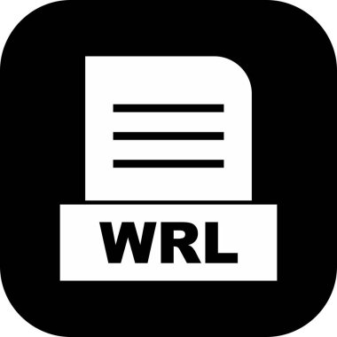 WRL dosyası soyut arkaplanda izole edildi 