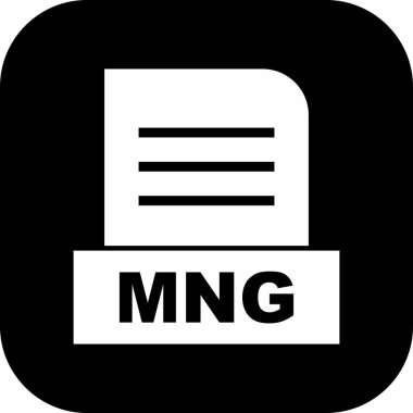 MNG dosyası soyut arkaplanda izole edildi