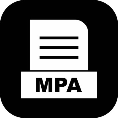 MPA dosyası soyut arkaplanda izole edildi