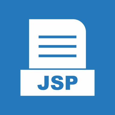 JSP dosyası soyut Arkaplanda izole edildi