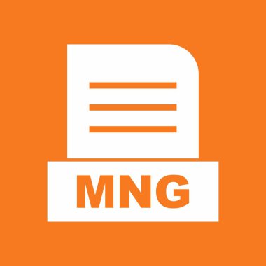 MNG dosyası soyut arkaplanda izole edildi