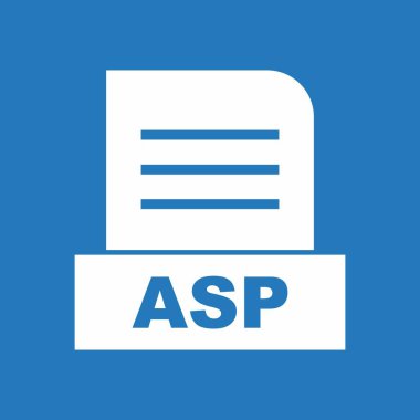 ASP dosyası soyut arkaplanda izole edildi