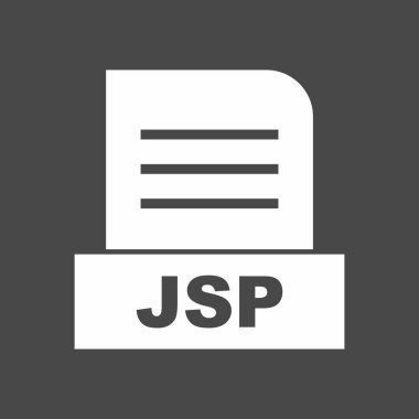 JSP dosyası soyut Arkaplanda izole edildi 