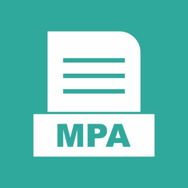 MPA dosyası soyut arkaplanda izole edildi