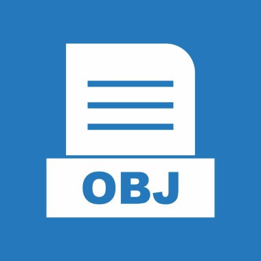 OBJ dosyası soyut arkaplanda izole edildi