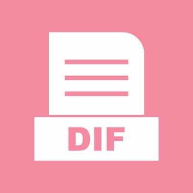 DIF dosyası soyut arkaplanda izole edildi