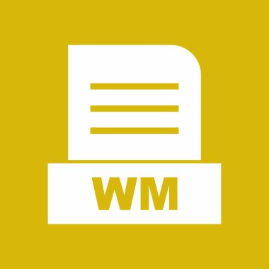 WM dosyası soyut arkaplanda izole edildi