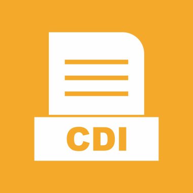 CDI dosyası soyut arkaplanda izole edildi