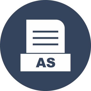 Soyut Arkaplanda İzole Edilmiş AS dosyası