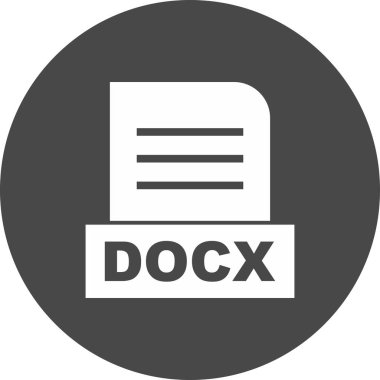 DOCX dosyası soyut Arkaplanda izole edildi