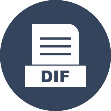 DIF dosyası soyut arkaplanda izole edildi