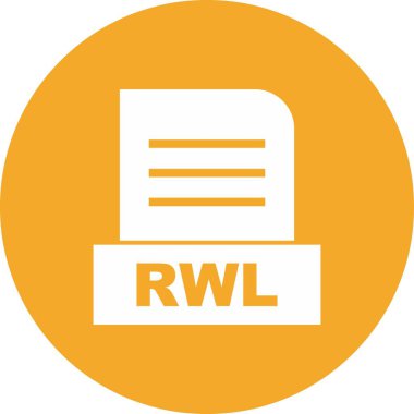 RWL dosyası soyut arkaplanda izole edildi