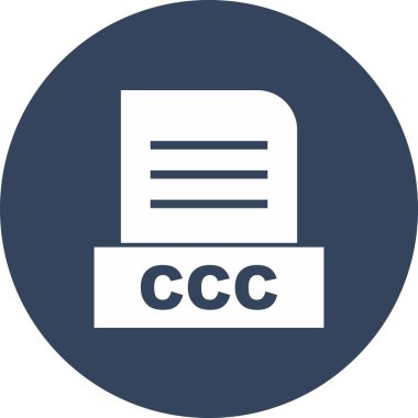 CCC dosyası soyut arkaplanda izole edildi