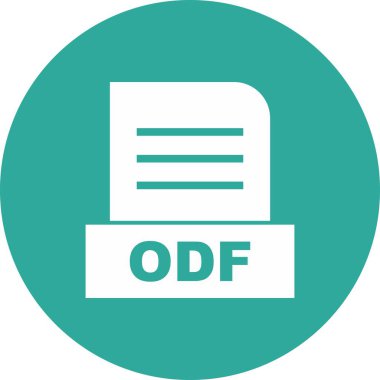 ODF dosyası soyut arkaplanda izole edildi