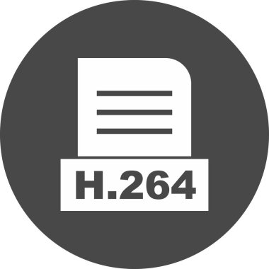 H.264 dosyası soyut arkaplanda izole edildi