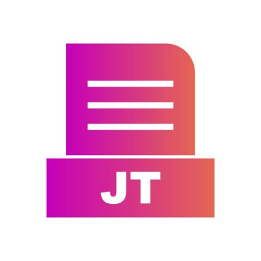 JT dosyası soyut arkaplanda izole edildi 