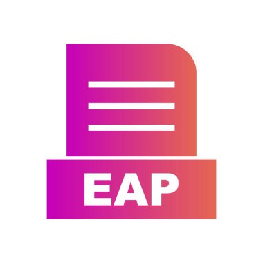 EAP dosyası soyut arkaplanda izole edildi