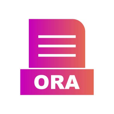 ORA dosyası soyut arkaplanda izole edildi