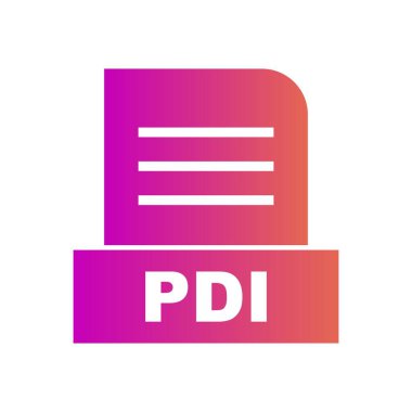 PDI dosyası soyut Arkaplanda izole edildi