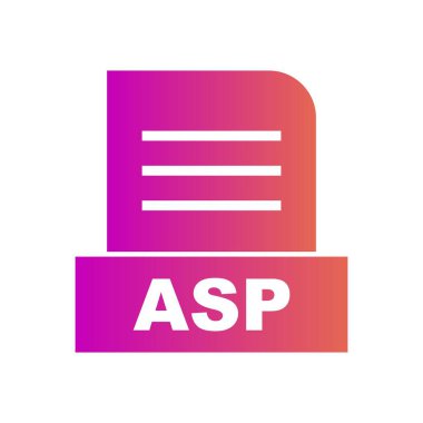 ASP dosyası soyut arkaplanda izole edildi