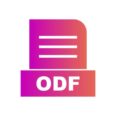 ODF dosyası soyut arkaplanda izole edildi