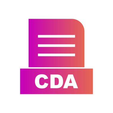 CDA dosyası soyut arkaplanda izole edildi