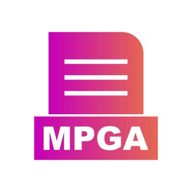 MPGA dosyası soyut arkaplanda izole edildi