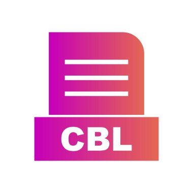 Soyut Arkaplanda CBL dosyası izole edildi