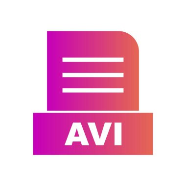 AVI dosyası soyut Arkaplanda izole edildi