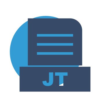 JT dosyası soyut arkaplanda izole edildi 