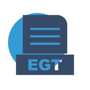 EGT dosyası soyut arkaplanda izole edildi