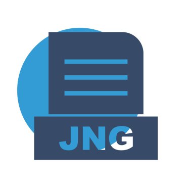 JNG dosyası soyut arkaplanda izole edildi