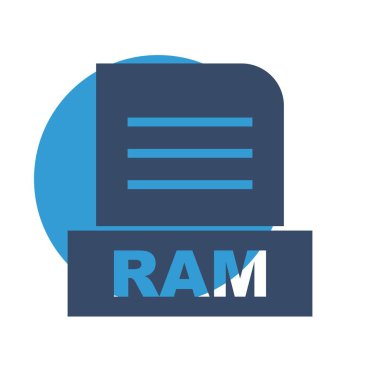 Soyut Arkaplanda RAM dosyası izole edildi