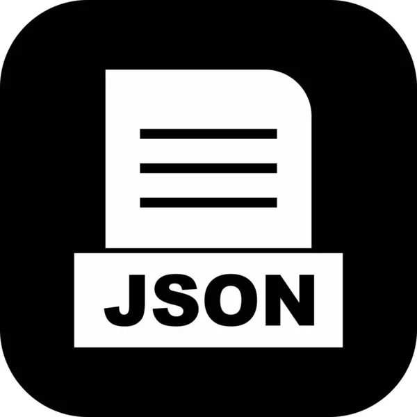 File Json Isolato Sfondo Astratto — Foto Stock