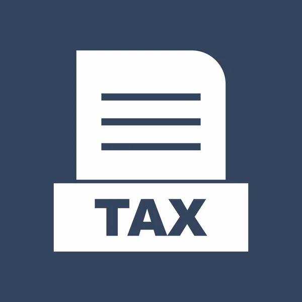 File Tax Isolato Sfondo Astratto — Foto Stock