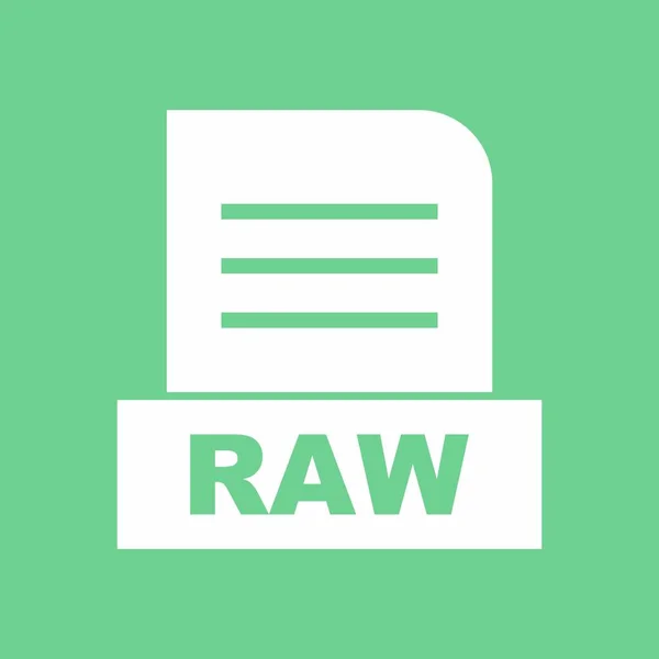 Raw Datei Isoliert Auf Abstraktem Hintergrund — Stockfoto