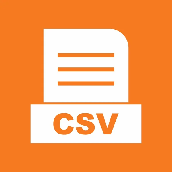 File Csv Isolato Sfondo Astratto — Foto Stock