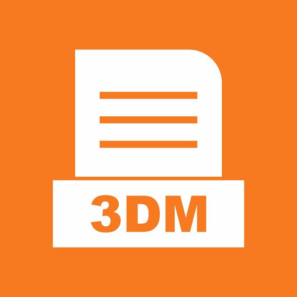 3DM file Isolated On Abstract Background
