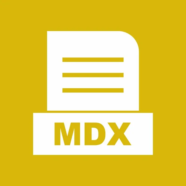 Mdx Datei Isoliert Auf Abstraktem Hintergrund — Stockfoto
