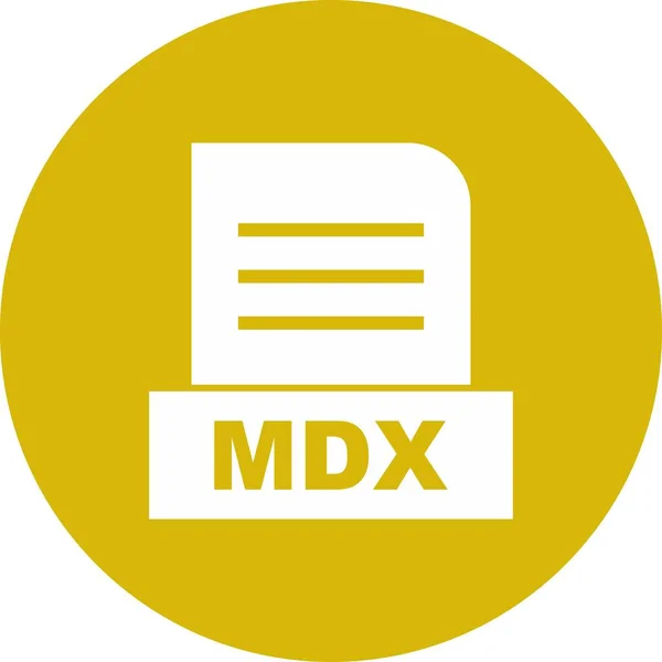 Mdx Datei Isoliert Auf Abstraktem Hintergrund — Stockfoto