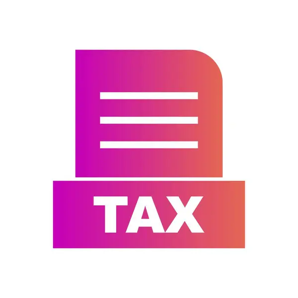 File Tax Isolato Sfondo Astratto — Foto Stock
