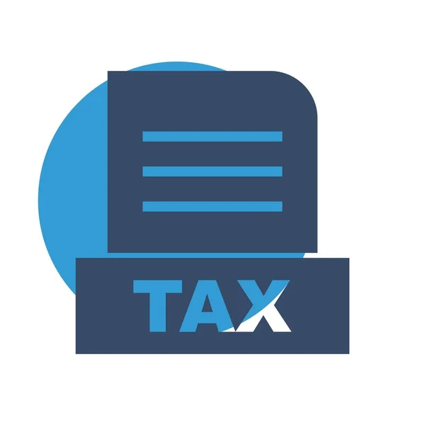 File Tax Isolato Sfondo Astratto — Foto Stock