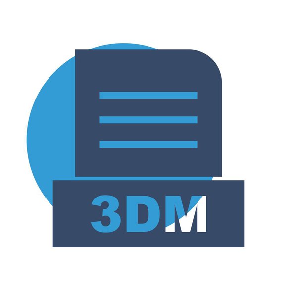 3DM file Isolated On Abstract Background