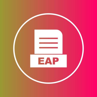 EAP dosyası soyut arkaplanda izole edildi