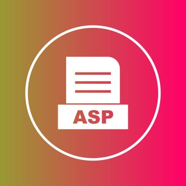 ASP dosyası soyut arkaplanda izole edildi