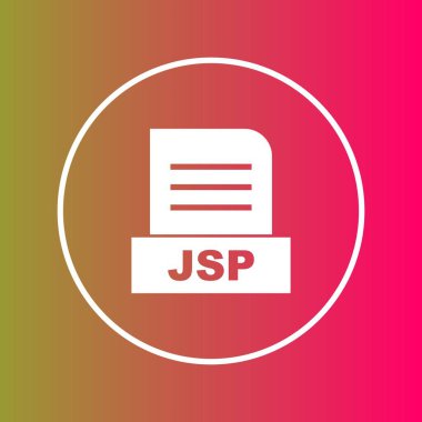 JSP dosyası soyut Arkaplanda izole edildi 