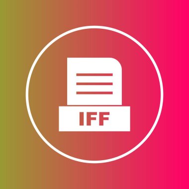 IFF dosyası soyut arkaplanda izole edildi 