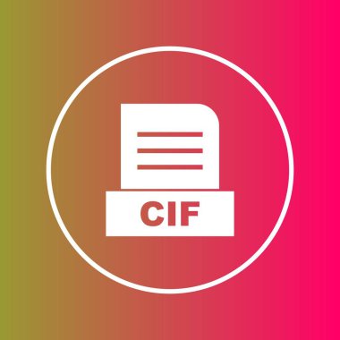 CIF dosyası soyut arkaplanda izole edildi